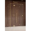 Душевая кабина Radaway Essenza Pro Brushed Gold KDJ+S 80Lx75 (10097380-99-01L+10098075-01-01+10098075-01-01) Прямоугольные Прозрачное