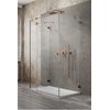 Душевая кабина Radaway Essenza Pro Brushed Copper KDJ+S 80Lx80 (10097380-93-01L+10098080-01-01+10098080-01-01) Квадратные Прозрачное