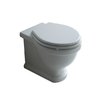 Напольный безободковый унитаз Galassia Ethos с крышкой soft close, белый (8437+8482) Напольные 