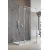 Душевая кабина Radaway Essenza Pro Brushed Nickel KDJ+S 80Lx80 (10097380-91-01L+10098080-01-01+10098080-01-01) Квадратные Прозрачное