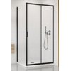 Душевая кабина Radaway Alienta Black DWJ+S 100x90 (10260100-54-01+10270090-54-01) Прямокутні Прозоре