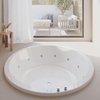 Гидромассажная акриловая ванна Ø180 cm Sanycces Noa DS Confort, белый (BN155D180DS) Sanycces Круглые