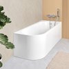 Ванна акрилова 170х70 Sanycces Torino angolo Right, білий (BN142170070DWG) Sanycces Овальні, Прямокутні