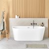 Ванна акрилова Elegance 170х80 Sanycces Torino muro, білий (BN141E) Sanycces Овальні
