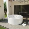 Гидромассажная акриловая ванна Ø160 cm Sanycces Noa Elegance, белый (BN155D160EF) Sanycces Круглые