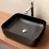 Раковина накладная 50х40 cm Sanycces Catania, черный матовый (LV5200514013BM) На столешницу, На тумбу Прямоугольные