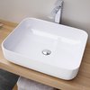 Раковина накладная 50х40 cm Sanycces Catania, белый (LV5200514013WG) На столешницу, На тумбу Прямоугольные