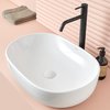 Раковина накладна 60х42 cm Sanycces Chiure, білий (LV5150604315WG) На стільницю, На тумбу 