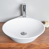 Раковина накладная Ø43,5 cm Sanycces Nadir, белый матовый (LV3100435110WM) На столешницу Круглые