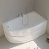 Гідромасажна акрилова ванна Sanycces Tripoli Elegance Right 160х90 см, білий (BN129ED) Sanycces Кутові асиметричні
