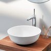 Раковина накладна Ø41x12h cm Sanycces Bol, білий матовий (LV311D4112WM) На стільницю, Підвісні 