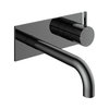 Смеситель для раковины Hotbath Cobber, излив 18 см, черный хром (CB106EXT18BK) Для раковины Черный хром