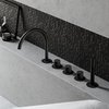 Змішувач для ванни Hotbath Cobber, чорний хром (CB072BK) Для ванни Черный хром