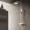Термостатическая душевая система Hotbath Cobber, белый матовый (SDS10WH) Душевые стойки Белый матовый