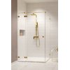 Душевая кабина Radaway Essenza Pro Brushed Gold KDJ 80Lx90 (10097080-99-01L+10098090-01-01) Прямокутні Прозоре