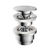Донный клапан Hotbath Cobber, хром (P710CR) Push-open Для раковин 