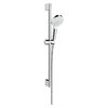 Душовий набір Hansgrohe Crometta 1jet Green, штанга 65 см, білий/хром (26554400) Душові набори Белый/хром