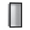 Настенная ниша с рамкой Hansgrohe XtraStoris Individual 30x15х10 см, нержавеющая сталь/черный матовый (56094670) Скрытые ниши Hansgrohe