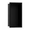 Настенная ниша с дизайнерской рамкой Hansgrohe XtraStoris Individual 30x15х10 см, черный матовый (56095670) Скрытые ниши Hansgrohe