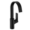 Смеситель для раковины Hansgrohe Vivenis, без донного клапана, черный матовый (75032670) Для раковины Черный матовый