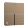 Запорно-переключающее устройство на 3 потребителя Hansgrohe ShowerSelect Comfort Q, бронза (15587140) Hansgrohe Коллекция ShowerSelect Comfort Q 