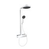 Душевая система с термостатом Hansgrohe Rainfinity 250 1jet EcoSmart, белый матовый (28742700) Душевые стойки Белый матовый