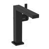 Смеситель для раковины Hansgrohe Tecturis E 150 Fine CoolStart, с донным клапаном push-open, черный матовый (73042670) Для раковины Черный матовый