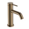 Смеситель для раковины Hansgrohe Tecturis S 80 CoolStart, с донным клапаном, бронза (73305140) Для раковины Бронза