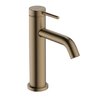 Смеситель для раковины Hansgrohe Tecturis S 110 CoolStart, с донным клапаном, бронза (73318140) Для раковины Бронза