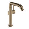 Змішувач для раковини Hansgrohe Tecturis S 210 Fine CoolStart, з донним клапаном push-open, бронза (73364140) Для раковини Бронза