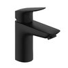 Смеситель для раковины Hansgrohe Logis, с донным клапаном Push-Open, черный матовый (71107670) Для раковины Черный матовый