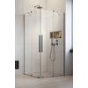 Душевая кабина Radaway Furo Brushed Nickel KDD 110Lx80R (10105110-91-01L+10105080-91-01R) Прямокутні Прозоре