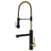 Смеситель для кухни Kraus Artec Pro, черный матовый/античная бронза (KPF-1603SFACBMB) Для кухни Черный матовый/античная бронза