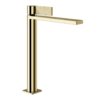 Смеситель для раковины Gessi Inverso Rigato, без донного клапана, Brass PVD (73504-710) Для раковины Латунь PVD