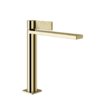 Смеситель для раковины Gessi Inverso Rigato, без донного клапана, Brass PVD (73506-710) Для раковины Латунь PVD