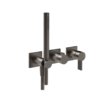 Змішувач для душу Gessi Inverso Rigato Black Black Br. PVD (73536-707) Для душа Черный матовый металлик PVD