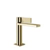 Смеситель для раковины Gessi Inverso Rigato, с донным клапаном, Brass PVD (73551-710) Для раковины Латунь PVD