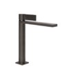 Смеситель для раковины Gessi Inverso Rigato, с донным клапаном "Stop&Go", Black Metal Br. PVD (73555-707) Для раковины Черный матовый металлик PVD