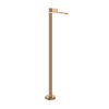 Напольный смеситель для раковины Gessi Inverso Rigato, Warm Bronze PVD (73595-735) Для раковины Бронза PVD