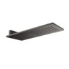 Верхний душ 550х200 мм Gessi Inverso Rigato, Black Metal Br. PVD (33095-707) Верхние души Черный матовый металлик PVD