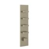 Термостатический смеситель на 4 потребителя Gessi Inverso Rigato, Finox Brushed Nickel (43028-149) Для ванны, Для душа Матовый никель