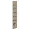 Термостатический смеситель на 5 потребителей Gessi Inverso Rigato, Finox Brushed Nickel (43030-149) Для ванны, Для душа Матовый никель