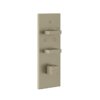 Термостатичний змішувач на 5 споживачів Gessi Inverso Rigato, Finox Brushed Nickel (43032-149) Для ванни, Для душа Матовий нікель