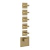 Термостатический смеситель на 5 потребителей Gessi Inverso Rigato, Warm Bronze Br. PVD (43220-726) Для ванны, Для душа Матовая бронза PVD