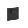 Термостатичний змішувач для душу Gessi Inverso Rigato, Matte Black (43252-299) Для ванни, Для душа Чорний матовий