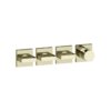 Термостатический смеситель на 3 потребителя Gessi Inverso Rigato, Brass PVD (44336-710) Для ванны, Для душа Латунь PVD
