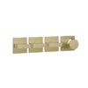 Термостатический смеситель на 3 потребителя Gessi Inverso Rigato, Brass Brushed PVD (44336-727) Для ванны, Для душа Матовая латунь PVD