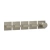 Термостатический смеситель на 4 потребителя Gessi Inverso Rigato, Finox Brushed Nickel (44338-149) Для ванны, Для душа Матовый никель