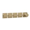 Термостатический смеситель на 4 потребителя Gessi Inverso Rigato, Warm Bronze Br. PVD (44338-726) Для ванны, Для душа Матовая бронза PVD