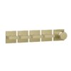 Термостатический смеситель на 4 потребителя Gessi Inverso Rigato, Brass Brushed PVD (44338-727) Для ванны, Для душа Матовая латунь PVD